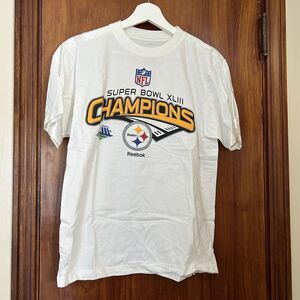 Pittsburgh Steelers T-Shirt Super Bowl XLIII 43 Champions Reebok Size Small 2009